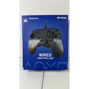 Nacon Wired Controller for PlayStation 4 PS4 and PC Black NEW SEALED DAMAGED BOX